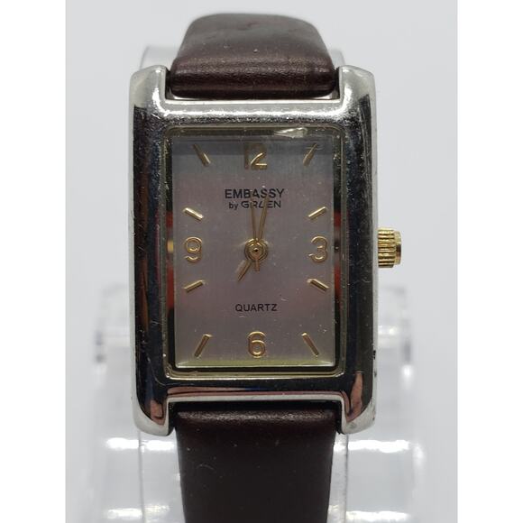 Embassy by Gruen women\'s dress watch. Large square face. GEM1122, 358, PC21 main image 6